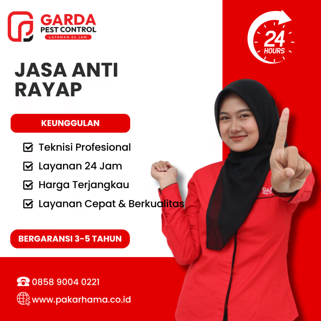 Jasa Anti Rayap di Pekalongan Garansi Hingga 5 Tahun Bersertifikat