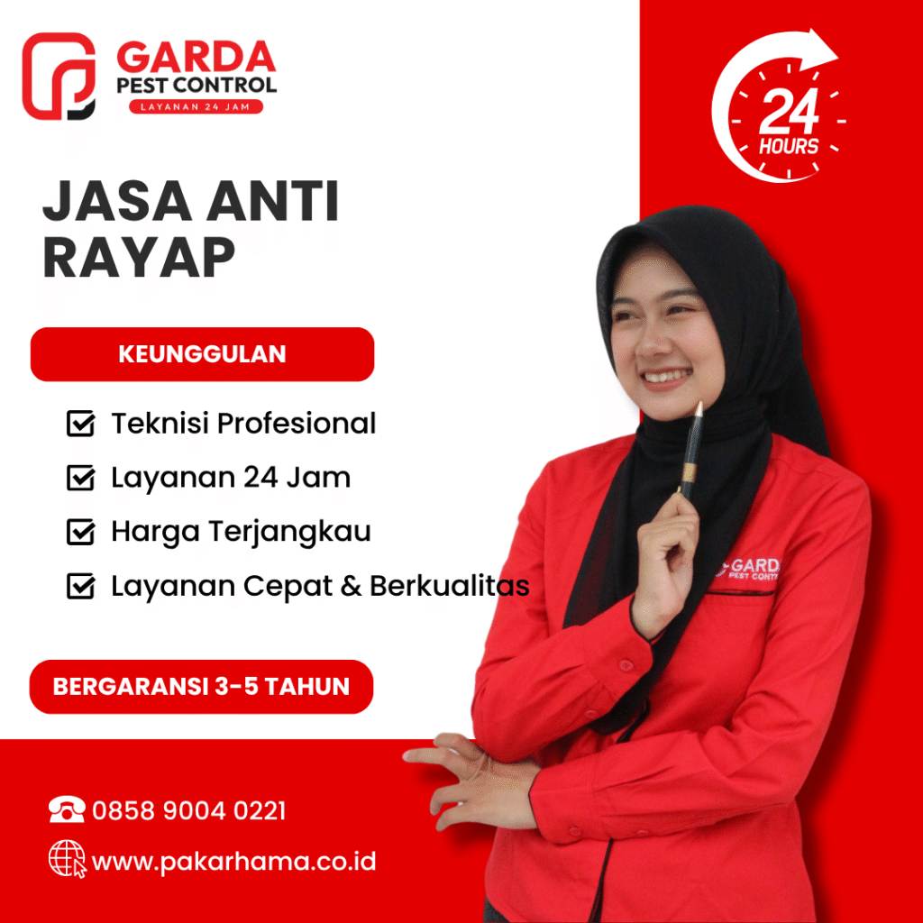 Jasa Anti Rayap di Pekalongan Garansi Hingga 5 Tahun Bersertifikat