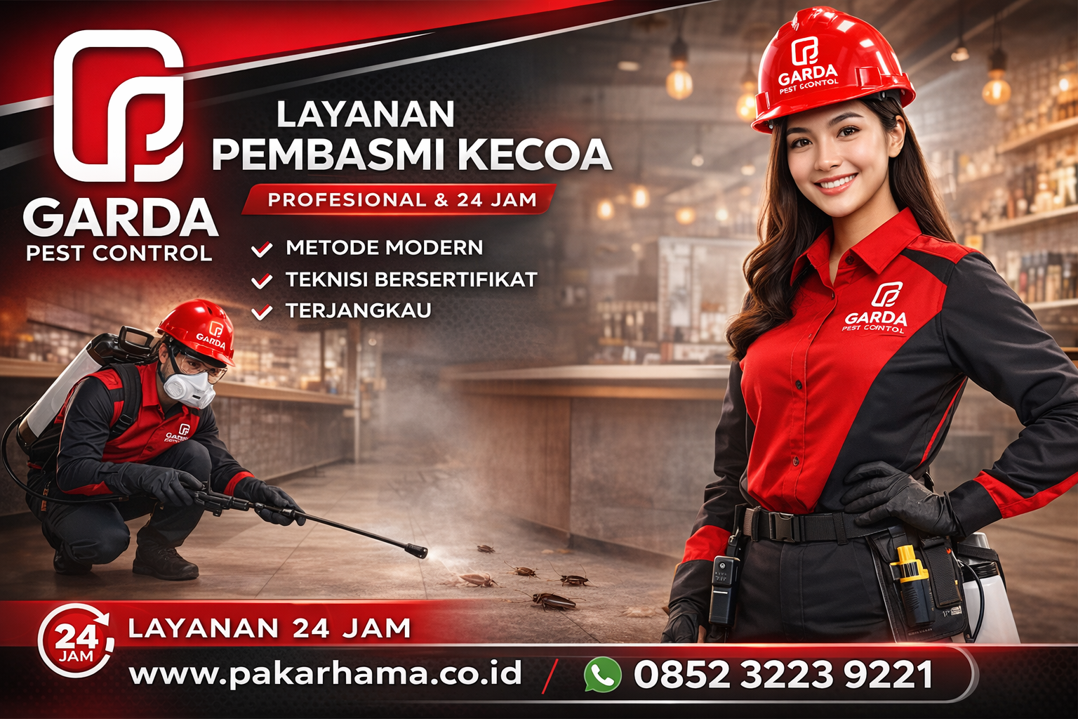 Jasa Pembasmi Kecoa Cepat Berkualitas