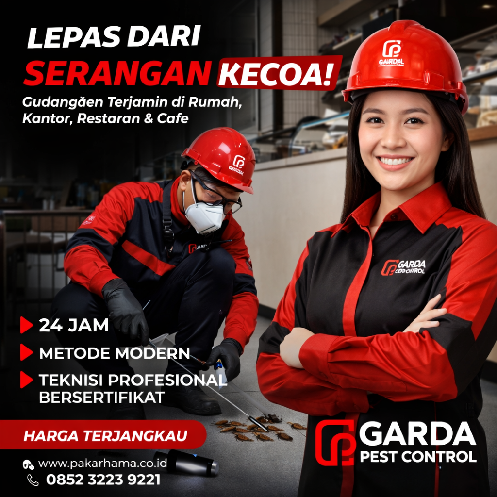 Jasa Pembasmi Kecoa di Tangerang Cepat Berkualitas