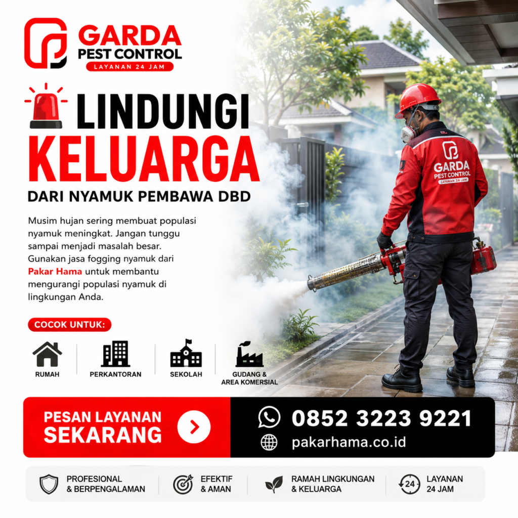 Jasa Fogging Nyamuk DBD Tangerang Basmi Nyamuk Sampai Tuntas