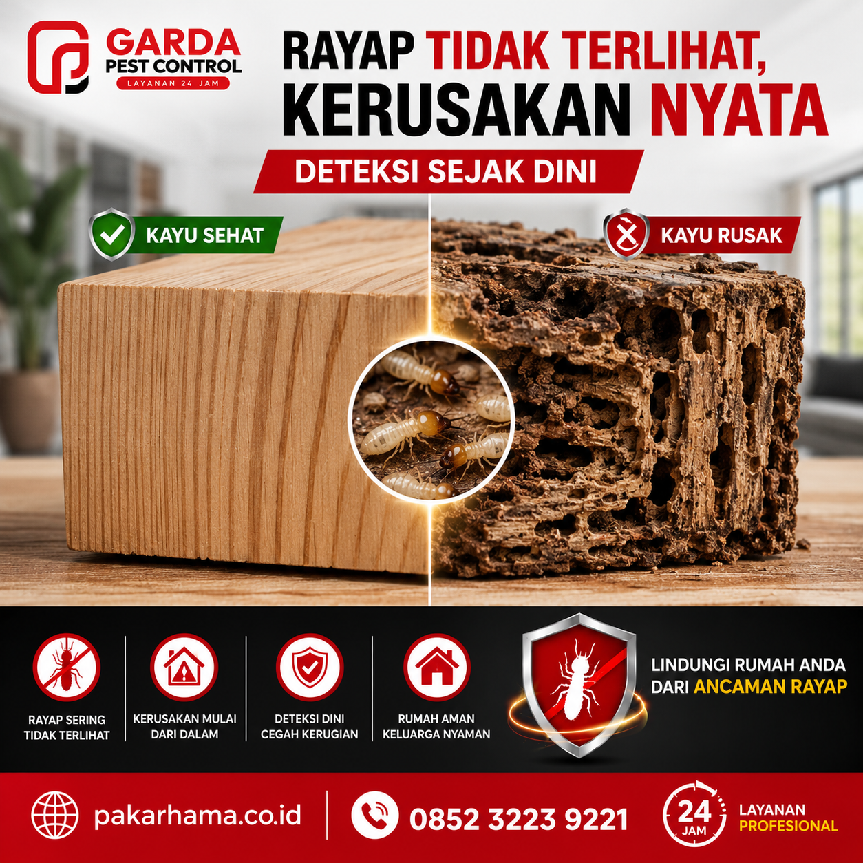 Jasa Pembasmi Rayap Bergaransi Cirebon: Solusi Tuntas dan Terpercaya dari Pakar Hama Indonesia