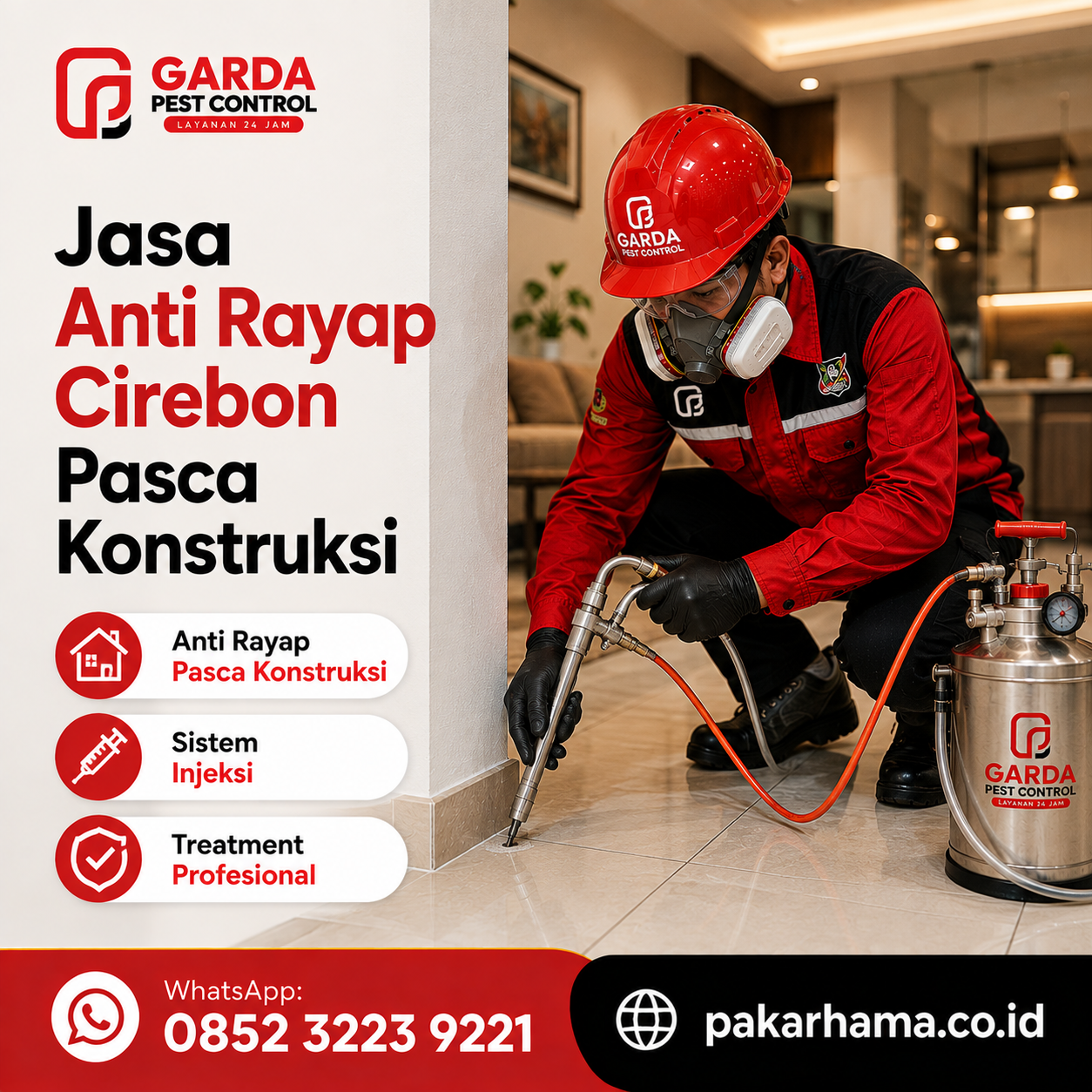 Jasa Anti Rayap Cirebon Pasca Konstruksi
