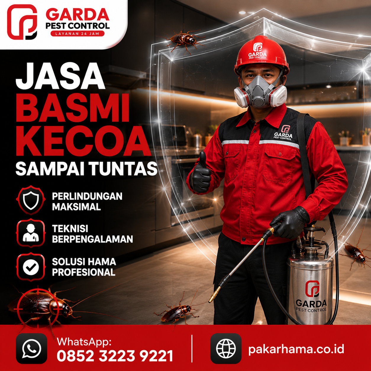 Jasa Pembasmi Kecoa Cirebon Murah dan Profesional - Gambar 2
