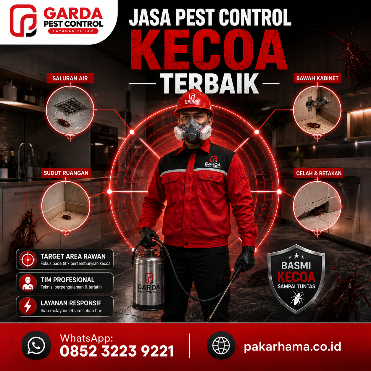 Jasa Pembasmi Kecoa Cirebon Murah dan Profesional - Gambar 8
