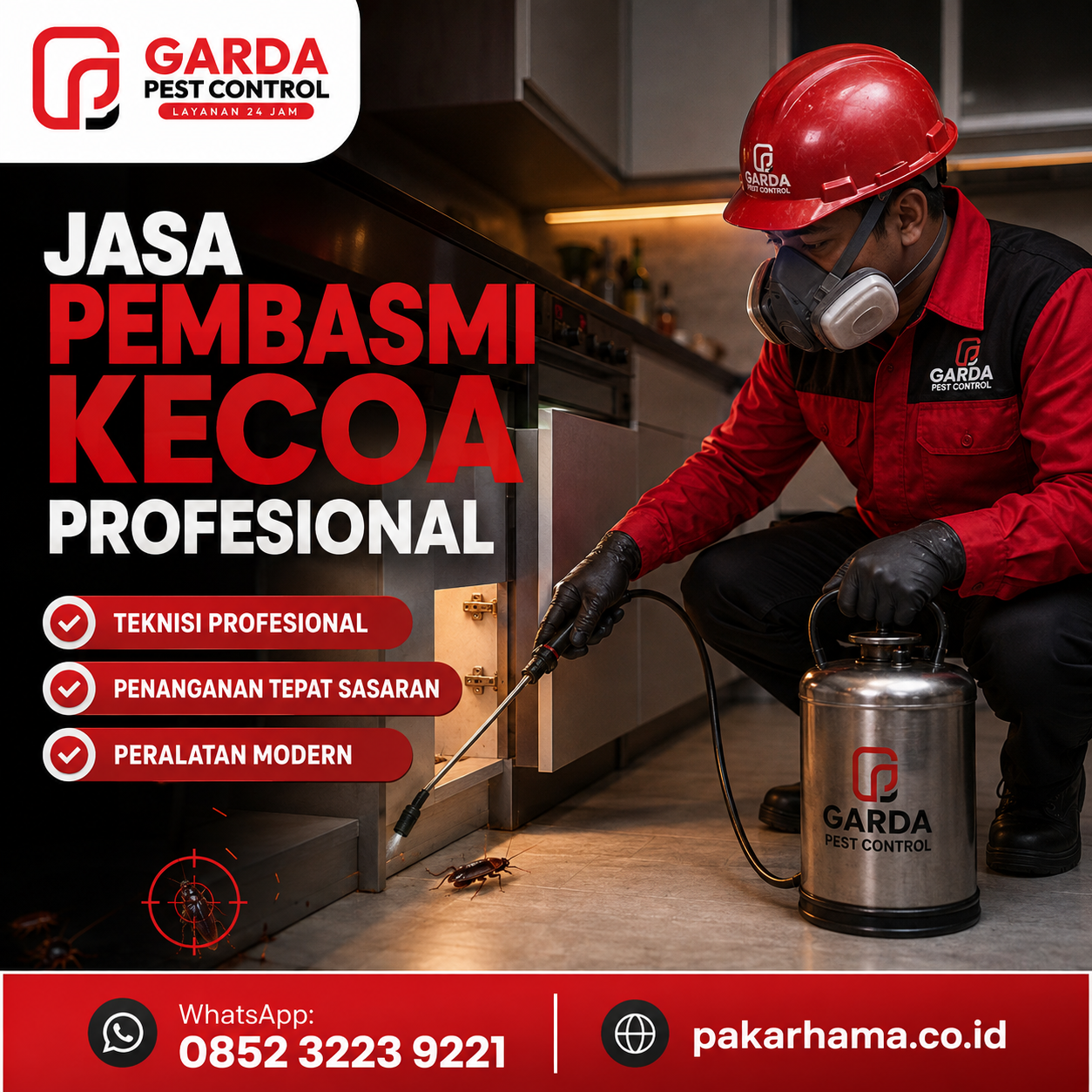 Jasa Pembasmi Kecoa Cirebon Terbaik dan Terpercaya